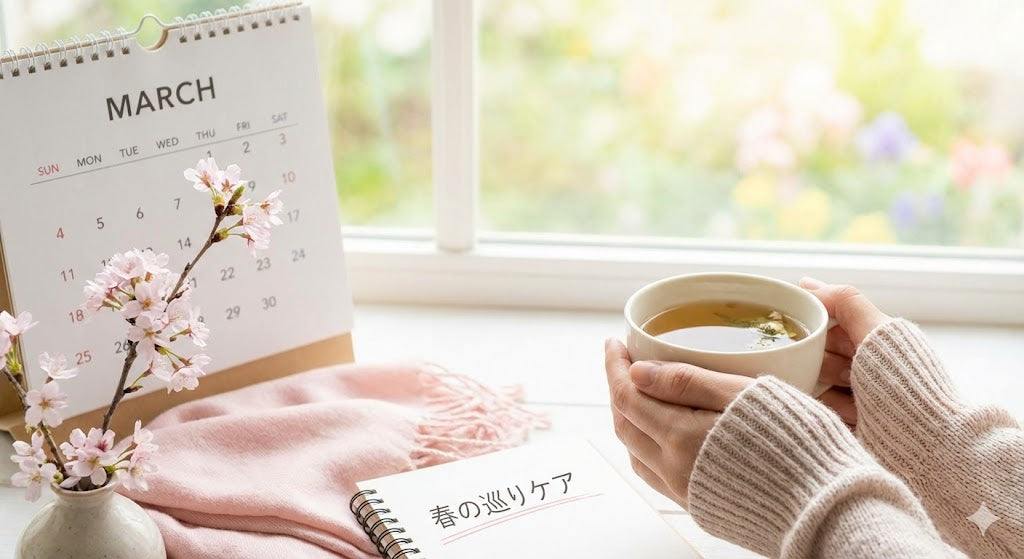 春の足音に焦らない。ゆらぐ3月の心と体を「巡り」で守る過ごし方