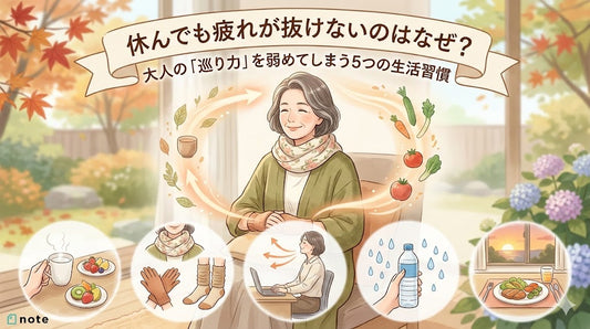 休んでも疲れが抜けないのはなぜ？大人の「巡り力」を弱めてしまう5つの生活習慣
