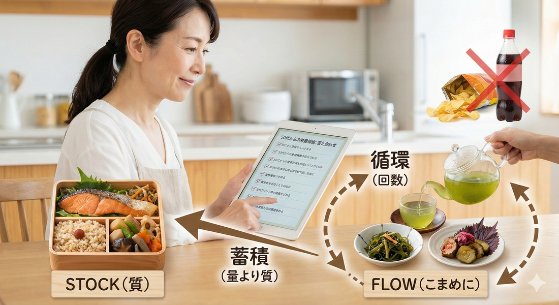 50代からの栄養補給の答え合わせ。その方法、本当に合っていますか？