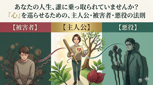 あなたの人生、誰かに乗っ取られていませんか？ 「心」を巡らせるための、主人公・被害者・悪役の法則