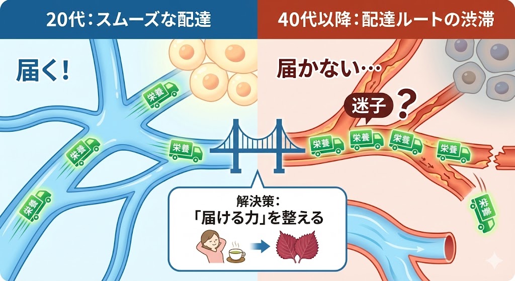 「何をしても変わらない」と感じたら。40代に必要なのは「増やす」ケアより「巡らせる」ケアでした。