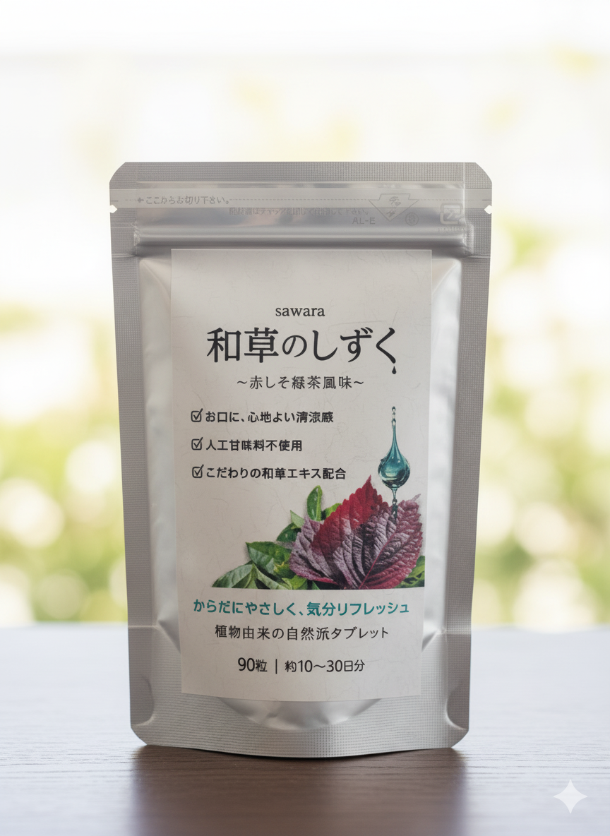 和草のしずく〜赤しそ緑茶風味〜